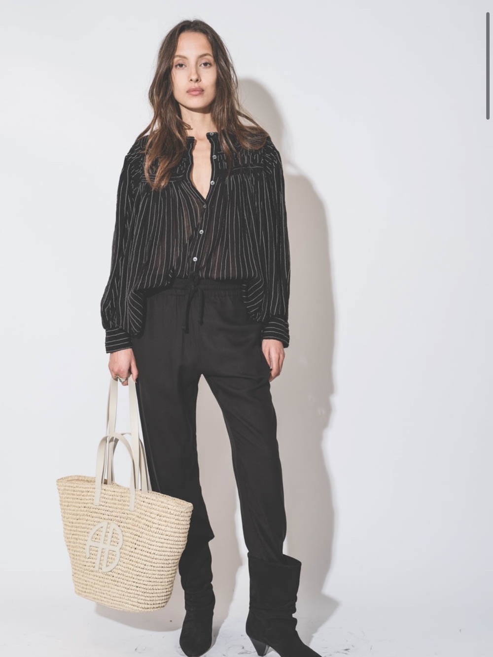 Isabel Marant | Black Drawstring Jogger Trousers - 38